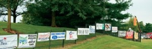 Course signs and banners