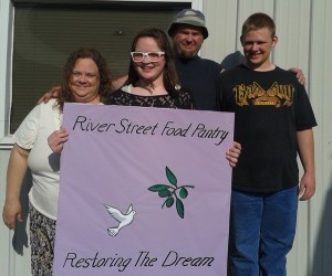 Chad Colba and his family have benefited from the River Street Food Pantry in Carthage -- and they give back, too.