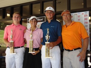 The Ozark Electric team of Tripper Jensen, Ashley Childers, Kyle Milmouth and pro B.J. Pitzea won the A Division. Not pictured was Megan Poe.